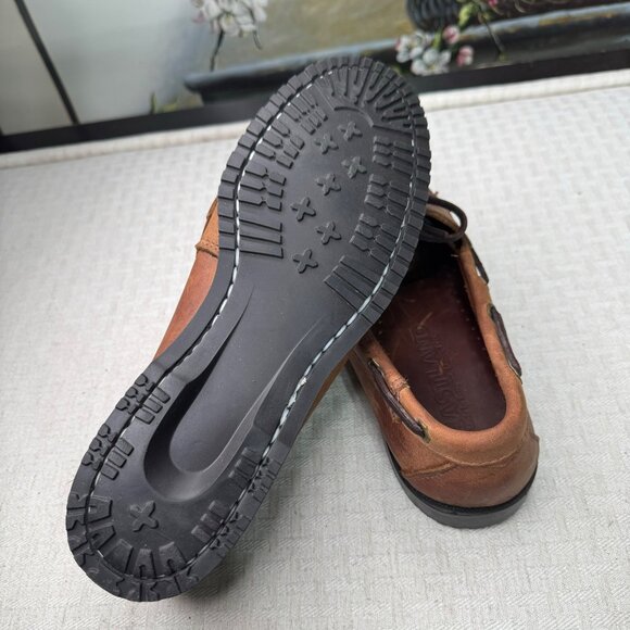 Eastland Womens Size 9.5 D Brown Leather Boat Shoes Moc Toe Casual Loafers - Picture 7 of 8